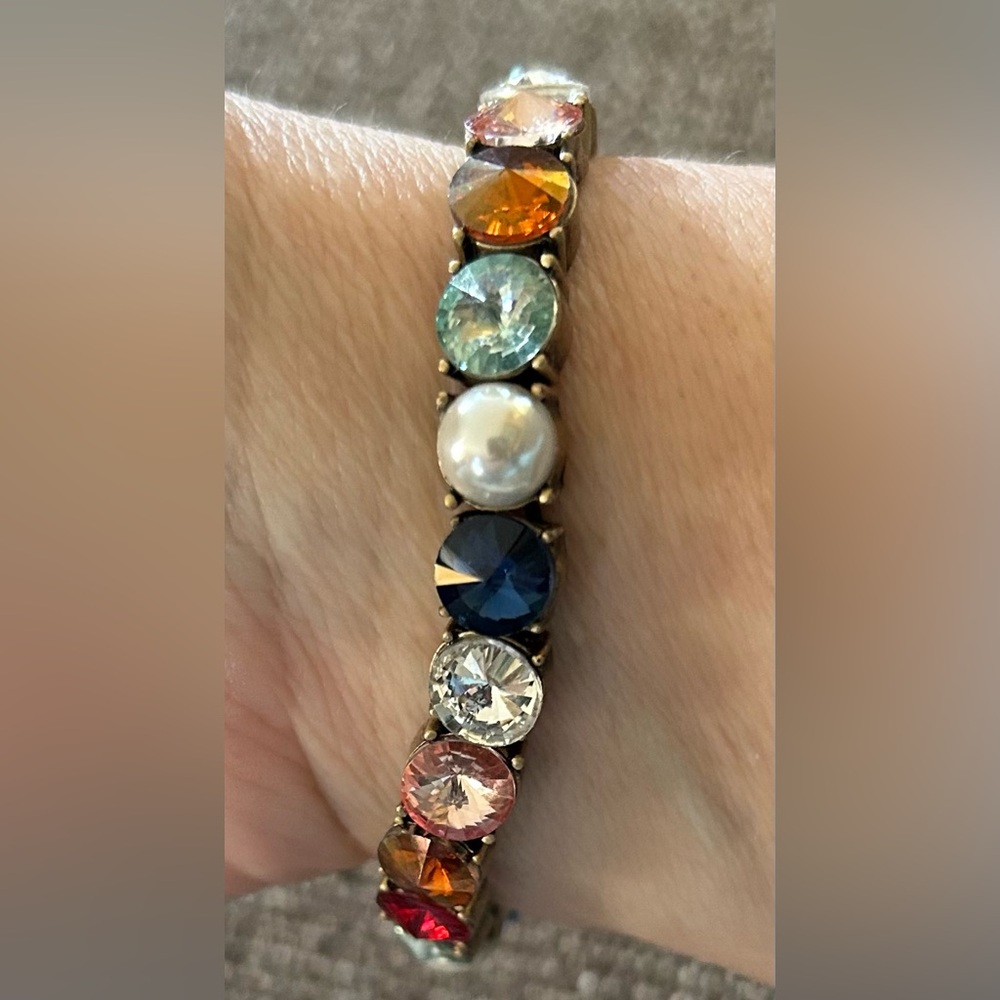 Baublebar Signed Multi Colored Stretch Bracelet - image 3